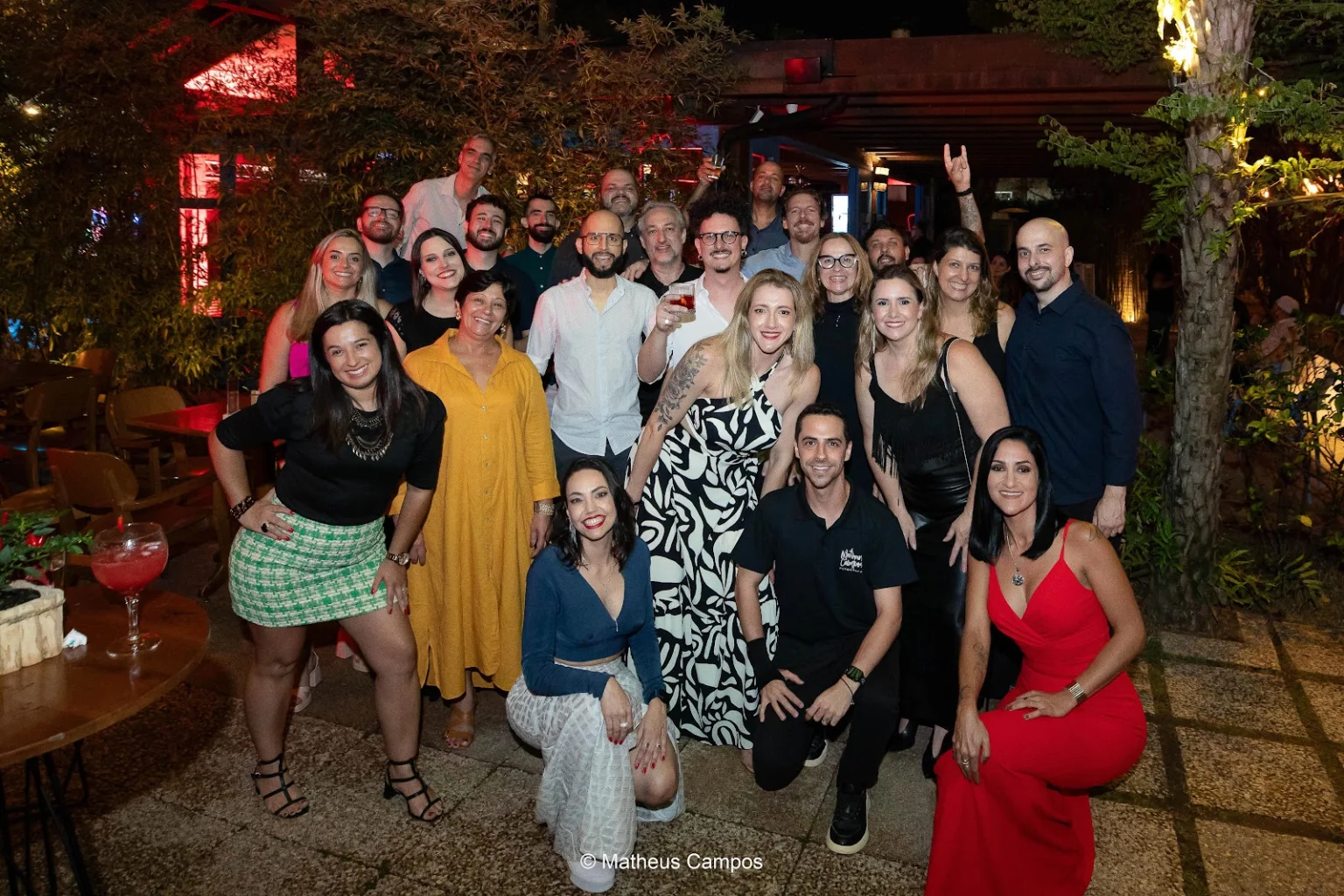 Equipe da Paprika Filmes durante celebração de 20 anos da produtora – Foto: Matheus Campos