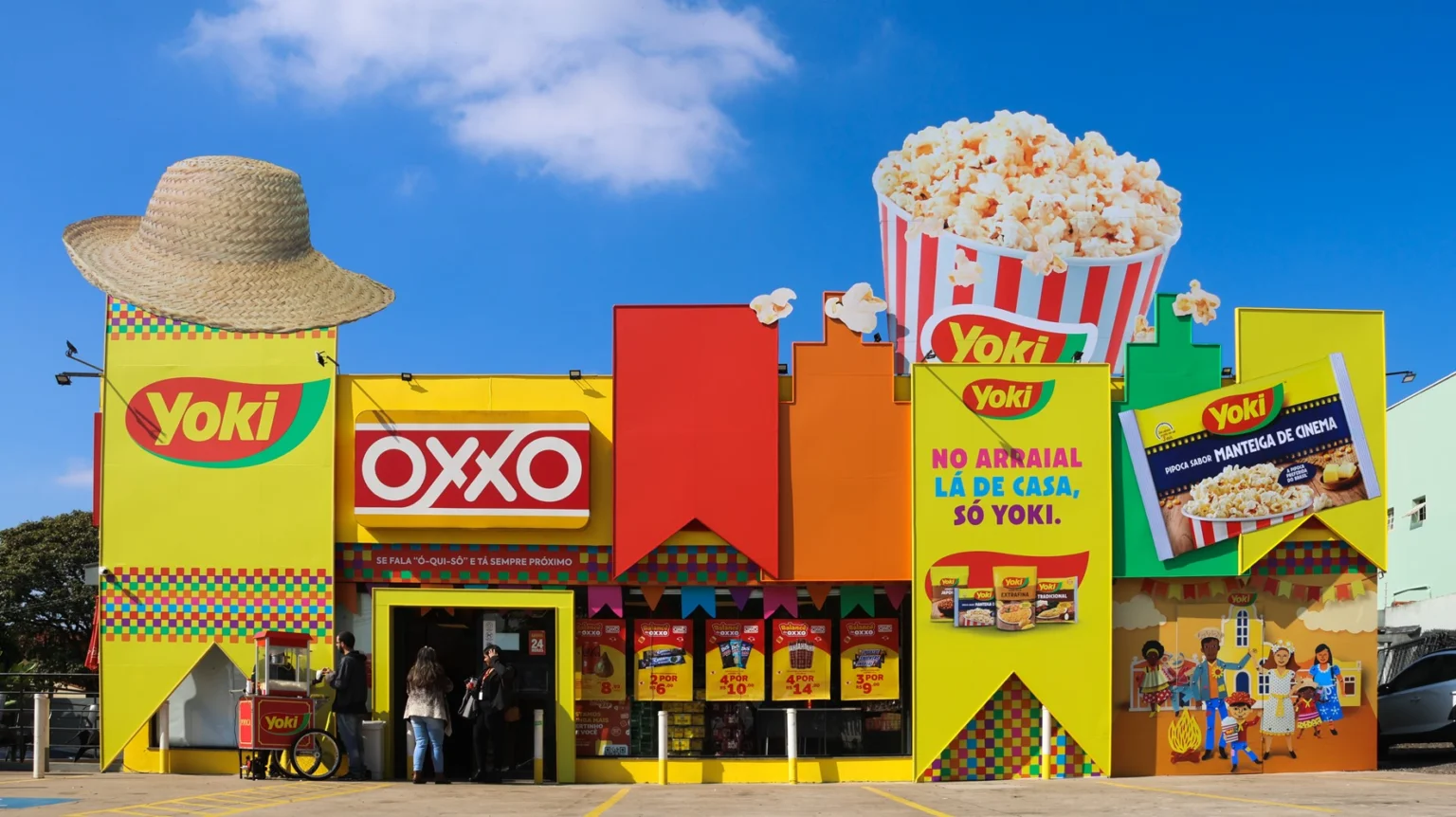 Loja emblemática, parceria entre OXXO e Yoki, localizada em Campinas, SP