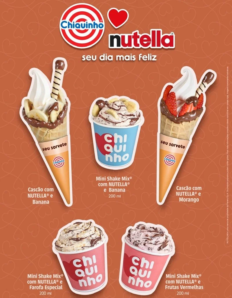 Chiquinho Sorvetes e Nutella