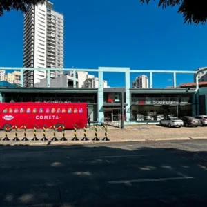 Ônibus Carmed na Drogaria São Paulo