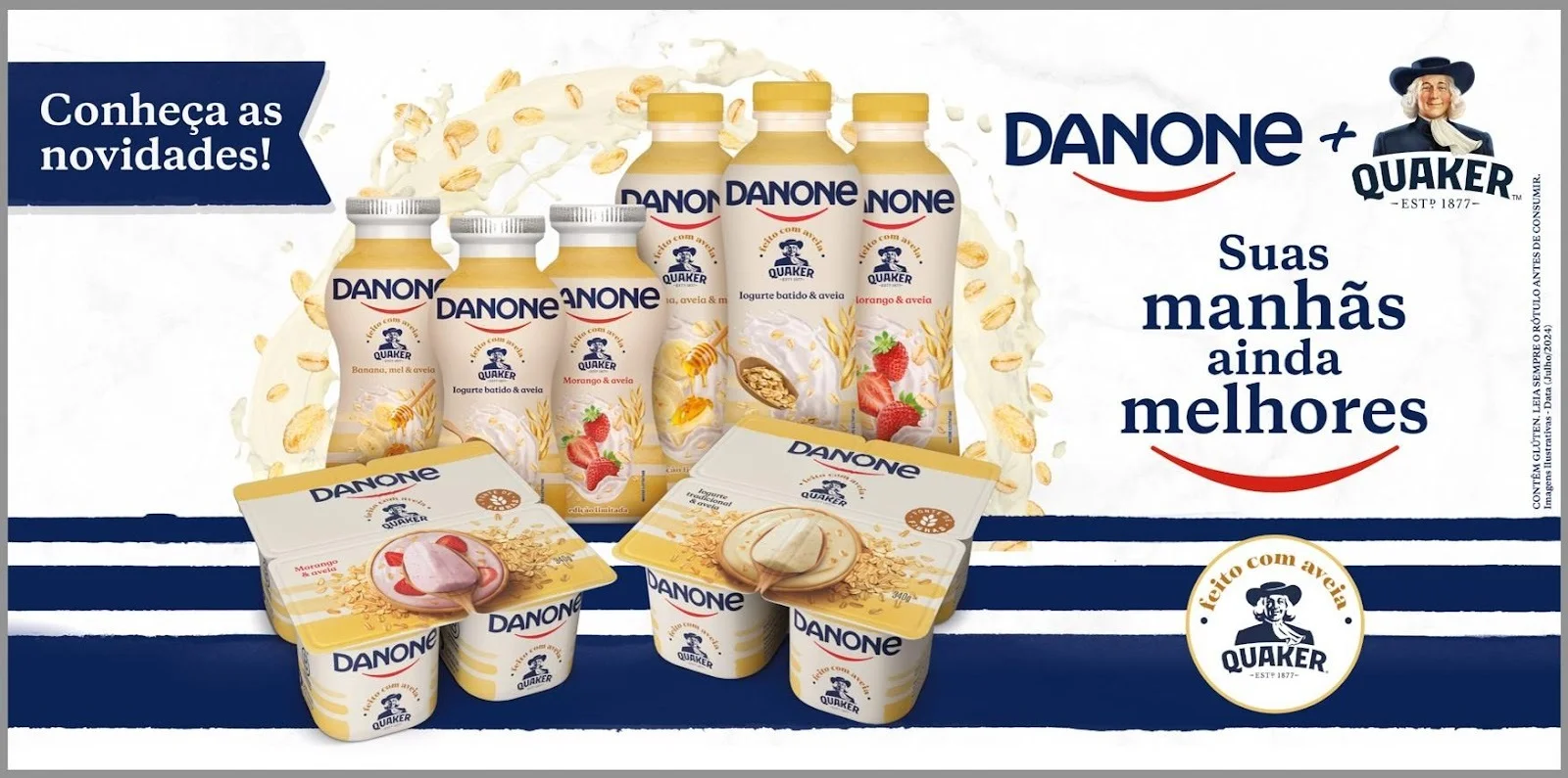 Novos produtos Quaker e Danone