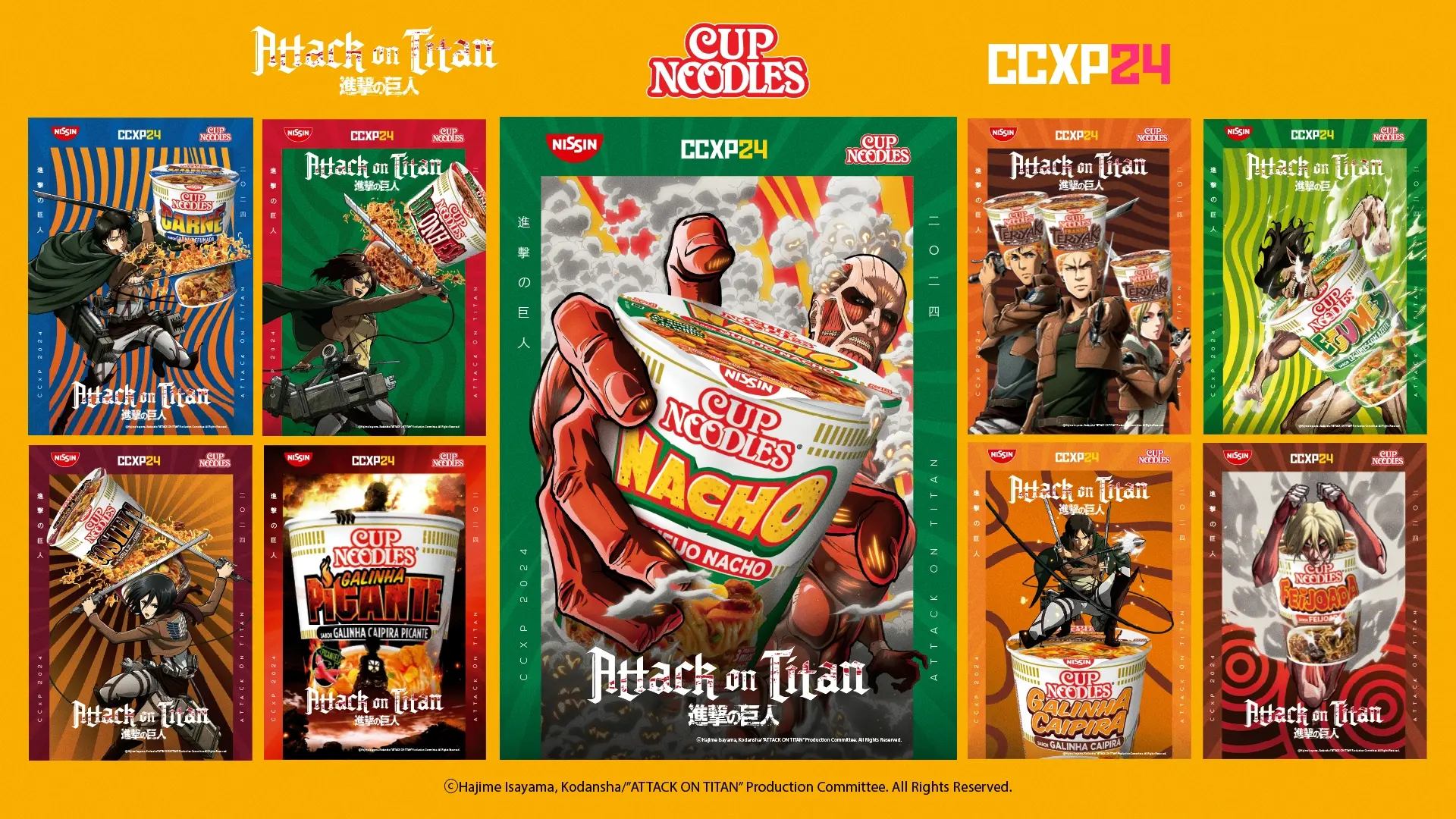 NISSIN estreia colaboração com Attack on Titan e traz ativações