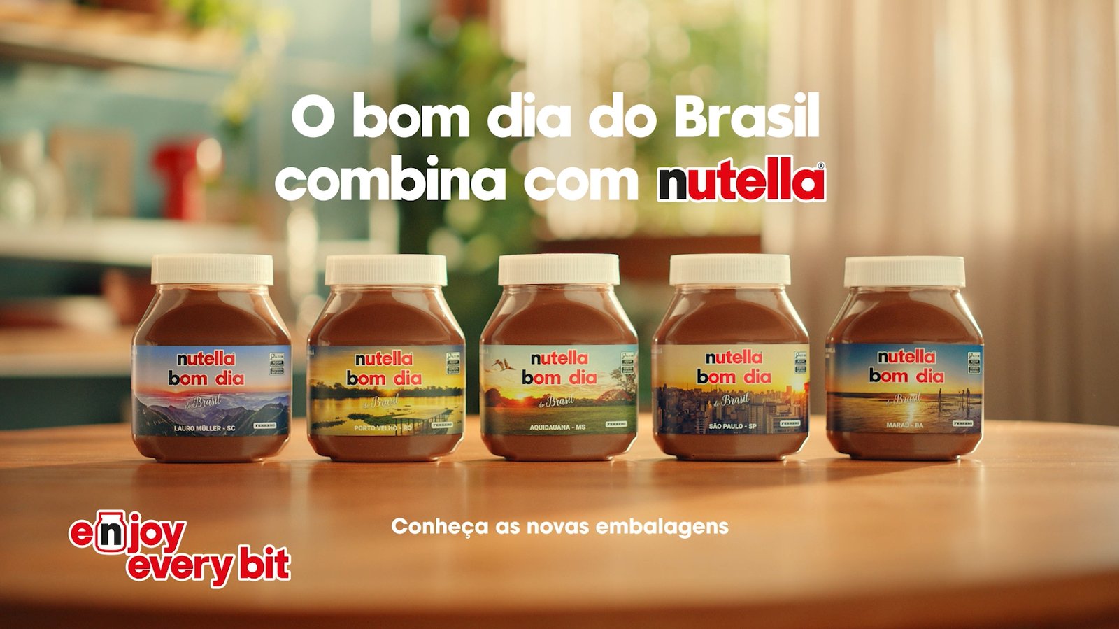 Nutella lança campanha que celebra a beleza do amanhecer brasileiro