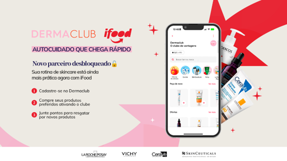 iFood e Grupo L'Oréal no Brasil oferecem vantagens exclusivas para clientes de dermocosméticos