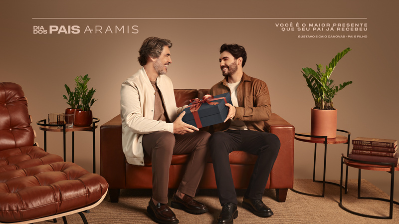 Aramis traduz o tempo em presença e o vestir em herança na campanha de Dia dos Pais