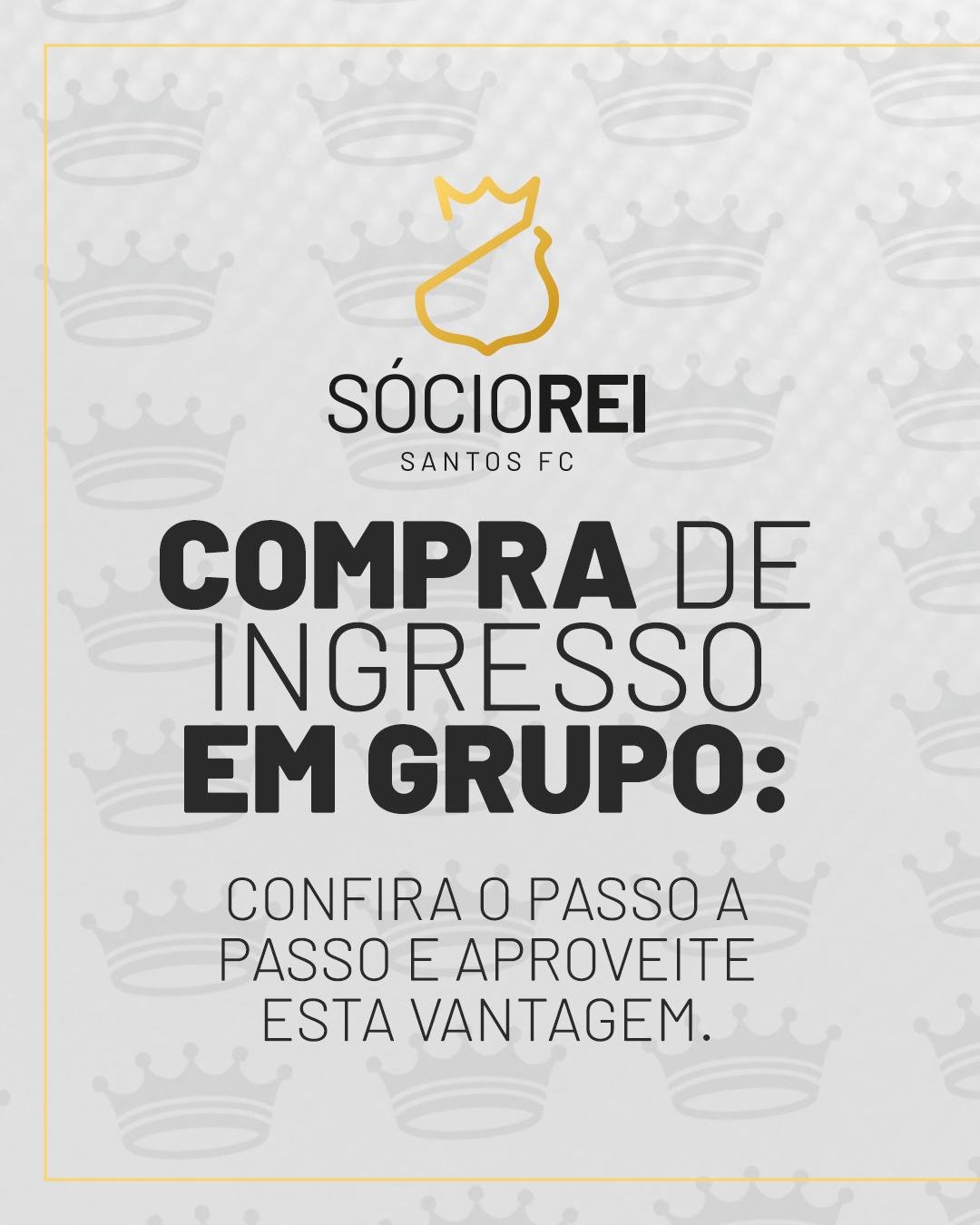 Santos inova e oferece compra em grupo de ingressos para familiares e amigos no Sócio Rei