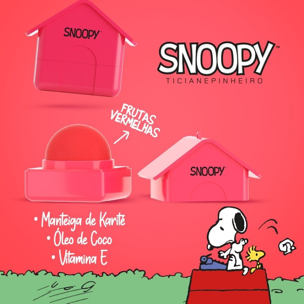 Ticiane Pinheiro e Cia Beauty anunciam lip balm inspirado na casinha do Snoopy